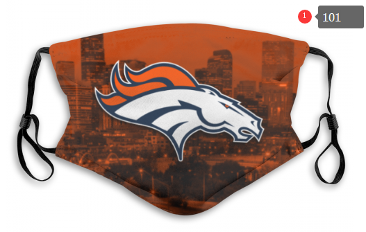 NFL Denver Broncos #5 Dust mask with filter->nfl dust mask->Sports Accessory